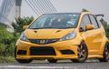 Modifikasi Honda Jazz GE8 Pakai Body Kit Melar Plus Pelek Rays TE37