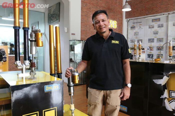 Eddy Saputra dengan sokbreker Ohlins