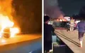KM 31 Tol Jagorawi Mencekam, BMW Putih Bikin Mobil China Jetour T2 Mental dan Meledak Terbakar
