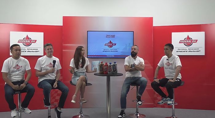 Tim Gresini Racing melakukan launching seremonial formasi pembalap dan livery baru mereka untuk musim balap MotoGP 2022 di Italia secara virtual dan disiarkan langsung di akun Instagram dan Youtube Federal Oil 