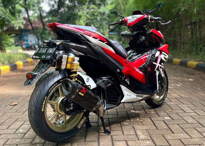Tampang buritan Yamaha New Aerox juara 1 daily use Online Customaxi 2021