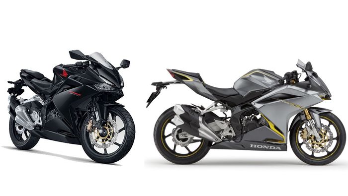 Honda CBR250RR tipe termurah saat ini (kiri) dan Honda CBR250RR yang dulu jadi tipe termurah (kanan)