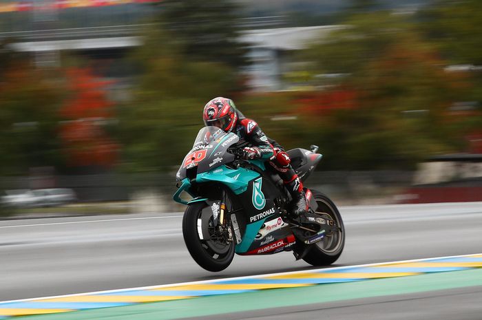 Fabio Quartararo mendominasi peringkat pertama FP3 MotoGP Prancis (10/10). 