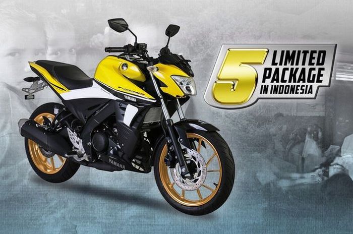 Yamaha V-Ixion limited edition punya warna yang mirip dengan Racing Yellow pada Aerox