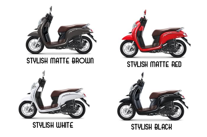 PIlihan warna Honda Scoopy varian stylish