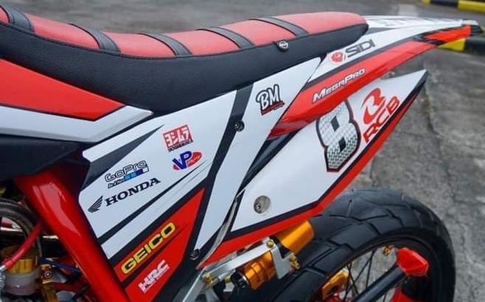 Honda Mega Pro pakai bodi KTM 85 dan custom rangk