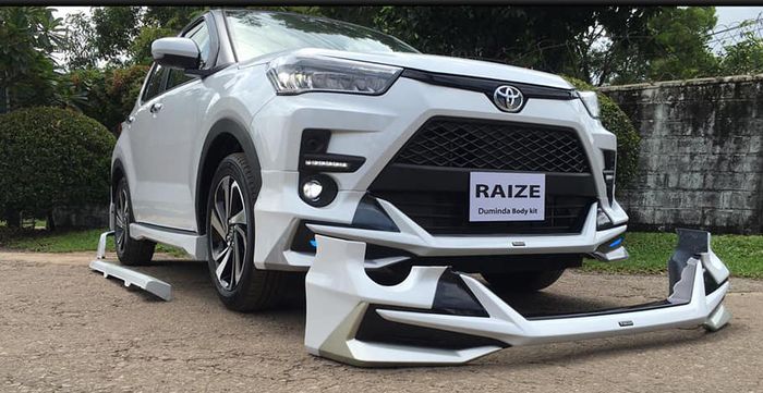Tampilan depan modifikasi Toyota Raize