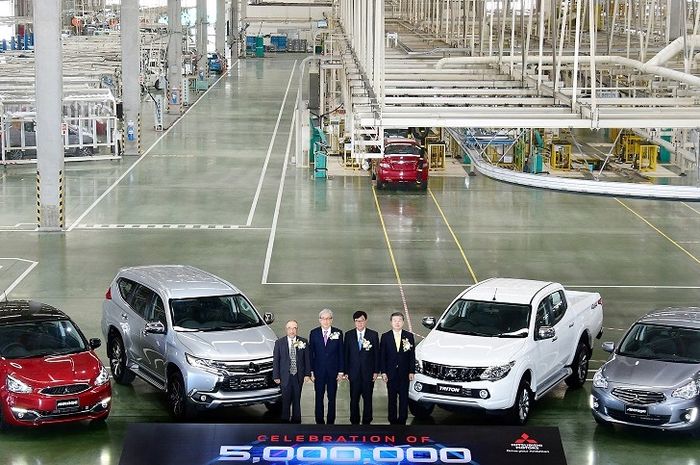 Mitsubishi Thailand rayakan 5 juta produksi kendaraan di pabriknya