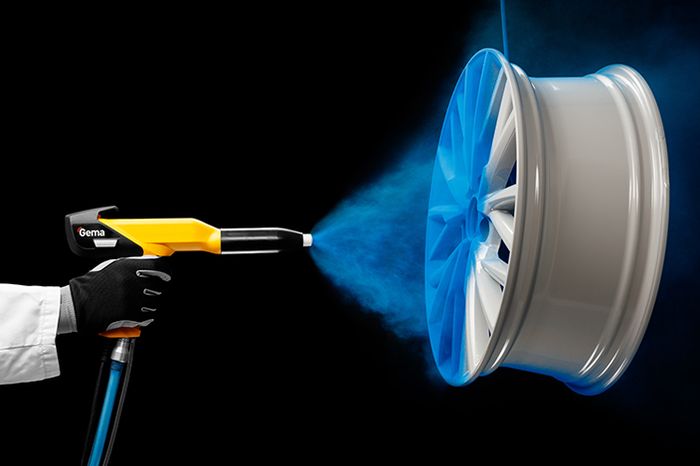 Ilustrasi pengerjaan powder coating