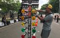 Seperti Drag Race Betulan, Street Race di Ancol Pakai Christmas Tree Untuk Start