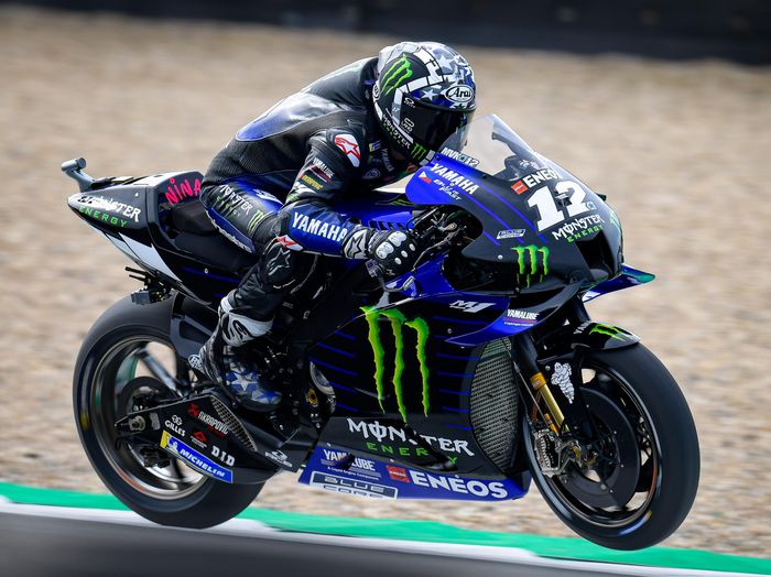 Hujan mengguyur sirkuit Assen, Maverick Vinales berhasil keluar sebagai pembalap tercepat di FP2 MotoGP Belanda 2021