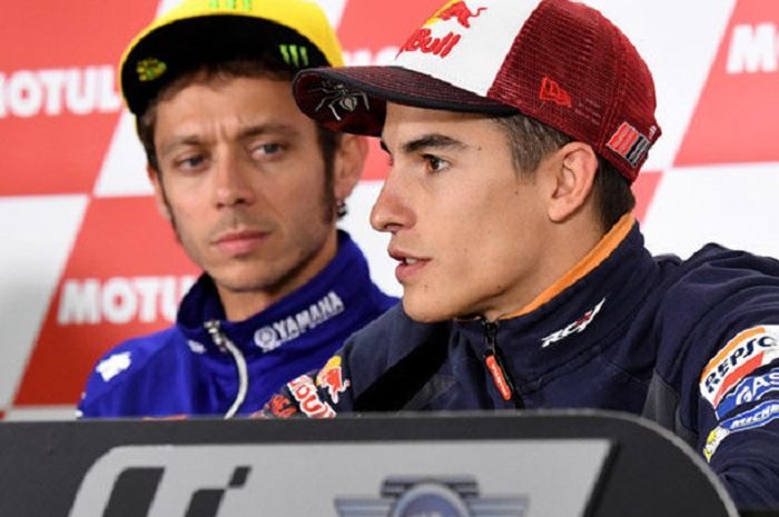 Valentino Rossi dan Marc Marquez