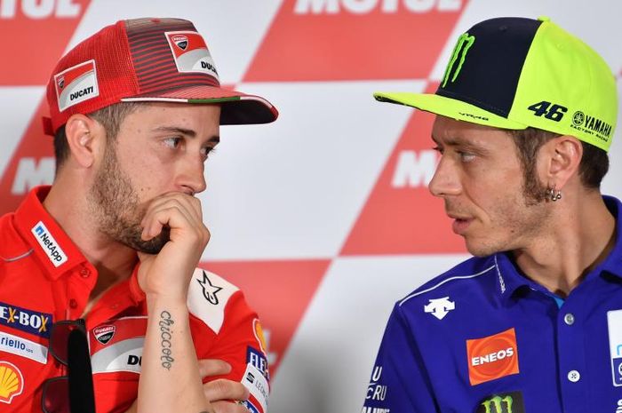 Andrea Dovizioso dan Valentino Rossi