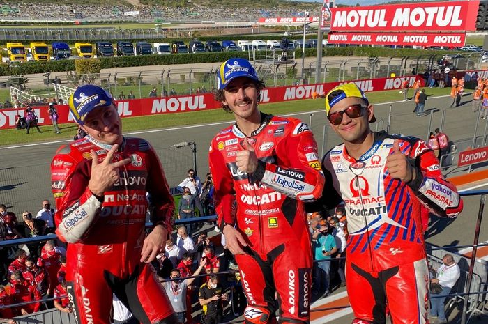 Ducati sapu bersih podium di MotoGP Valencia 2021