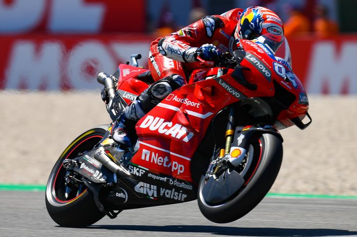 Meraih posisi ke-11 pada kualifikasi MotoGP Belanda 2019, Andrea Dovizioso keluhkan motor Ducati yang sulit diajak melibas tikungan dengan cepat
