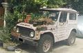 Tak Direstorasi, Suzuki Jimny LJ80 Ini Harus Pasrah Cuma Dijadikan Tatakan Pot Bunga