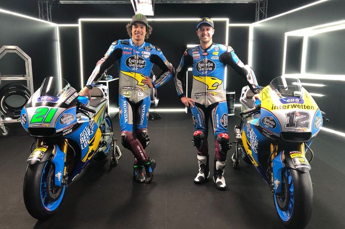 Franco Morbidelli dan Thomas Luthi di MotoGP 2018