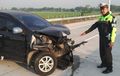Toyota Avanza Teriris Depan, Hajar Pembatas Tol di Kecepatan 100 Km/Jam, Wajah Hancur, Mesin Terbuka
