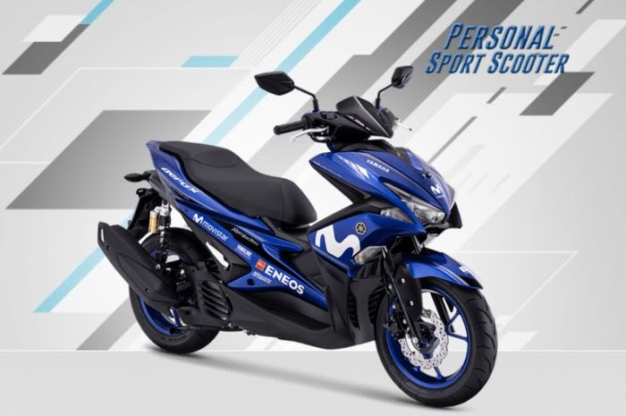 Yamaha Aerox 155 dengan livery Movistar baru