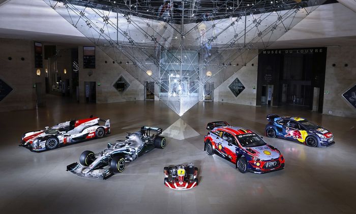 Kendaraan-kendaraan dari berbagai cabang motorsport yang juara di 2019