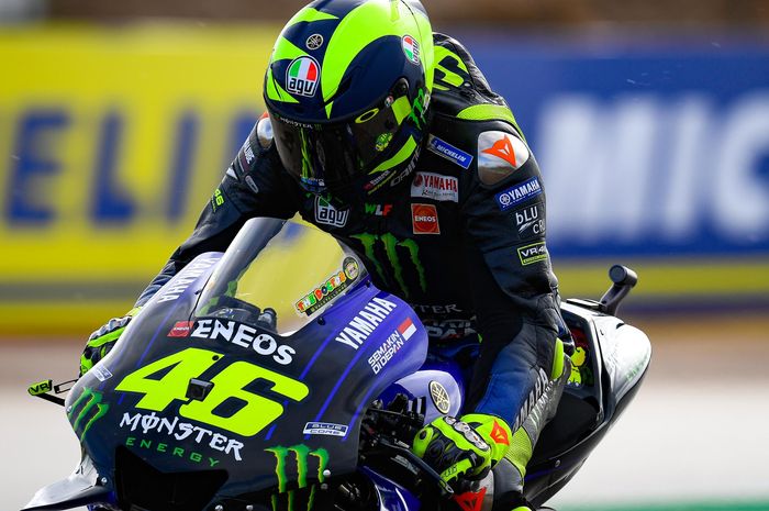 Pembalap Monster Energy Yamaha, Valentino Rossi nilai hasil kualifikasi MotoGP Aragon tidak terlalu buruk karena tidak jauh dari posisi pertama