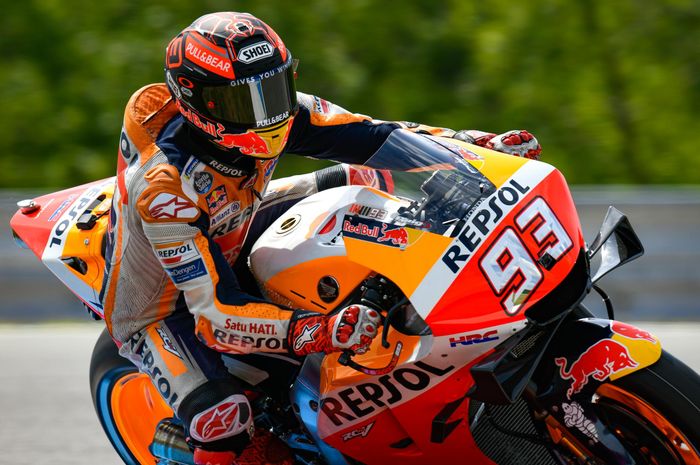 Pembalap Repsol Honda, Marc Marquez menyambut positif tes MotoGP Ceko meski hanya meraih posisi ke-8