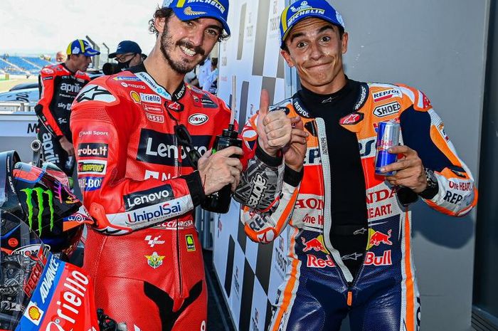 Francesco Bagnaia prediksi Marc Marquez akan ikut balapan MotoGP Aragon 2022 agar ototnya terbiasa diatas motor MotoGP