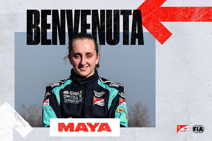 Maya Weug, pembalap asal Belanda-Belgia menjadi member wanita pertama Ferrari Driver Academy