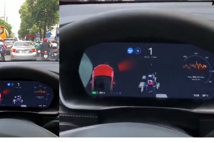 Fitur autopilot Tesla diaktifkan di jalanan padat nan macet di Vietnam