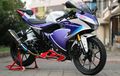 Modifikasi Suzuki GSX-R150 Jadi Kekar Comot Garpu Depan Yamaha Xabre