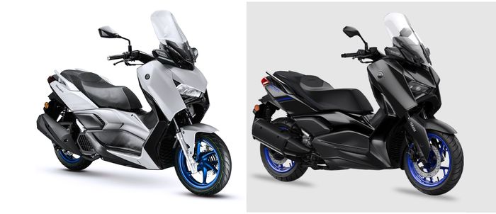 XMAX kloningan (kiri) dan Yamaha XMAX asli (kanan)