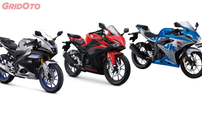 Motor sport fairing 150 cc, Honda CBR150R, Yamaha R15, dan Suzuki GSX-R150
