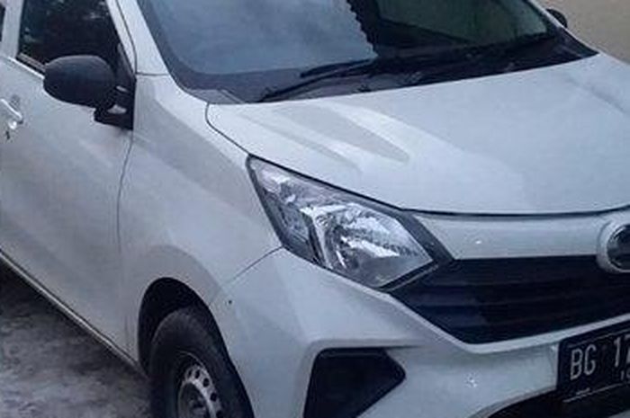 Daihatsu Sigra yang menjadi barang bukti penggelapan oleh residivis dengan izin buat jenguk mertua