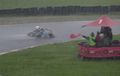 Diguyur Hujan Besar, Babak Final Kejuaraan Karting Internasional Dihentikan
