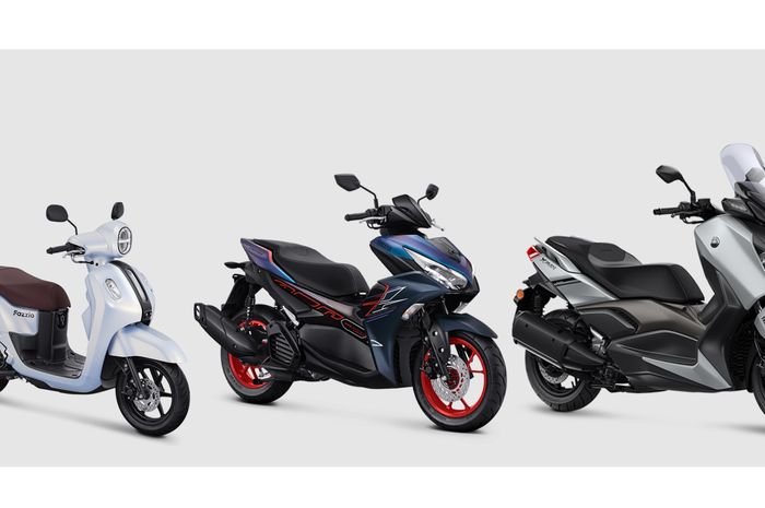 Sejumlah motor matic Yamaha ada Fazzio, Aerox hinga NMAX