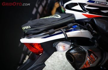 Modifikasi Honda CRF150L Bergaya Adventure Bikin Touring Bisa