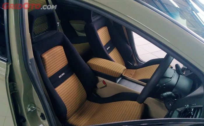 Interior Honda Civic FD pasang jok Recaro LX plus retrim senada