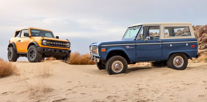 Ford Bronco lama dan baru