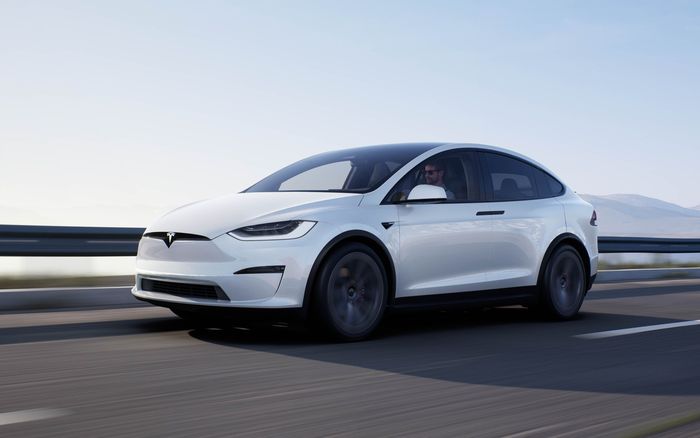 Ilustrasi Tesla Model X.