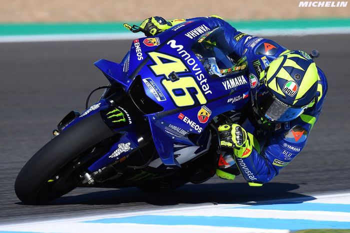 Valentino Rossi memimpin start barisan keempat MotoGP Spanyol di sirkuit Jerez