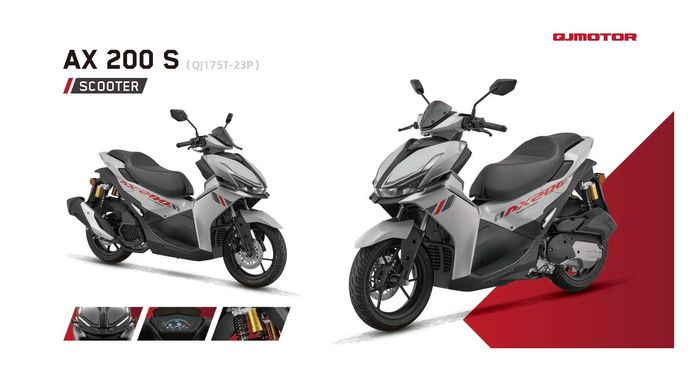 QJMOTOR AX 200 S desain mirip Yamaha Aerox