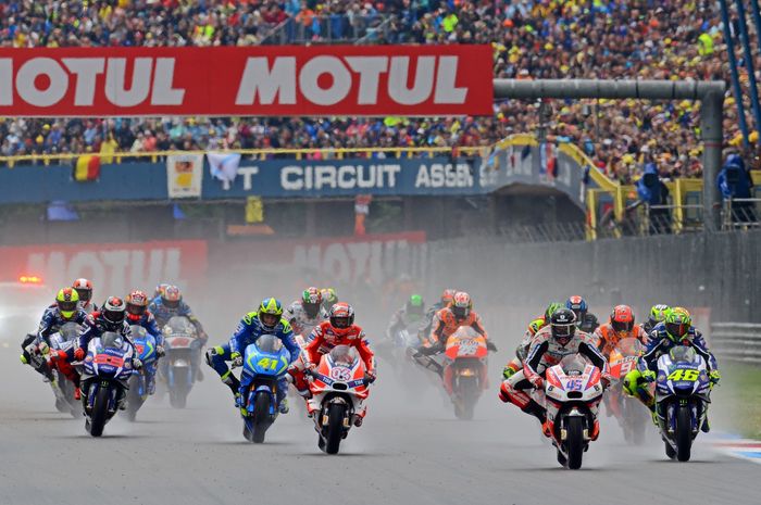 MotoGP Belanda di sirkuit Assen, tahun ini jadwalnya ditunda sampai September akibat pandemi virus Corona