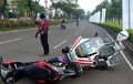 Motor Polisi Ditabrak Pelaku Sunmori di BSD, Begini Ceritanya