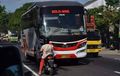 Heboh! Emak-Emak Super Adang Bus Ngeblong Pakai Motor Matik, Aksinya Bikin Kagum