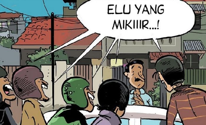 Komik parkir makan jalan lingkungan