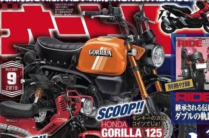 Setelah Honda Monkey Mungkinkah Honda juga Siapkan Gorilla 125