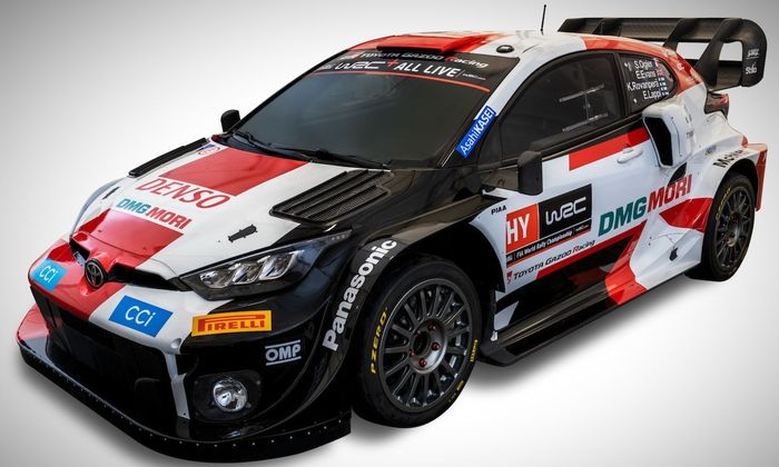 Desain dan livery mobil Toyota GR Yaris Rally1 tim Toyota Gazoo Racing di kejuaraan dunia reli 2022