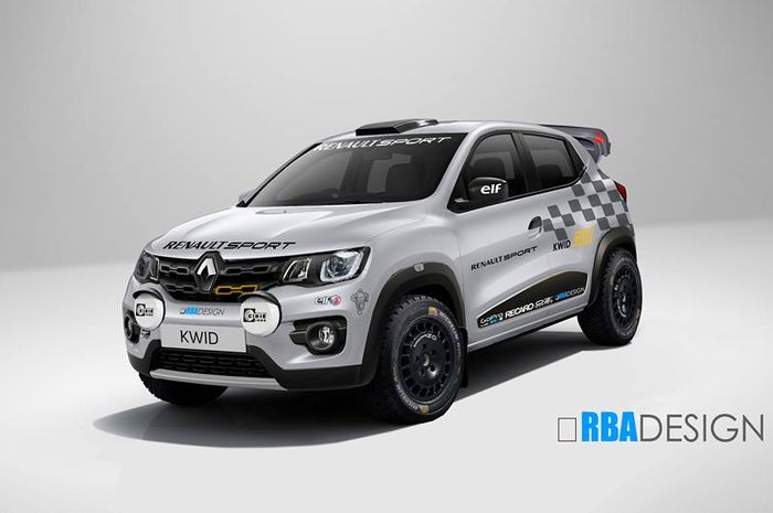 Modifikasi Renault Kwid pakai gaya rally look