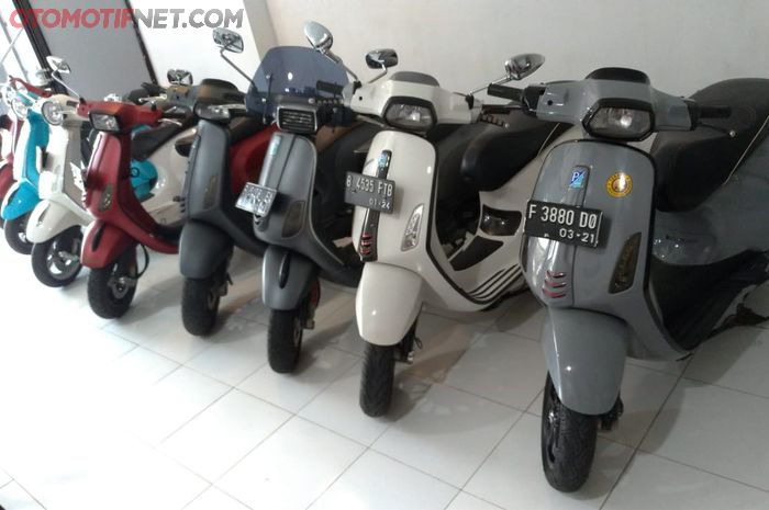 Stok Vespa di Vescooter Depok