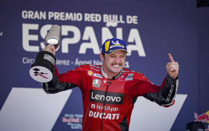 Jack Miller begitu emosional meraih kemenangan MotoGP keduanya di MotoGP Portugal 2021